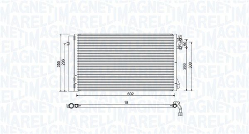 MAGNETI MARELLI Kondensator, Klimaanlage