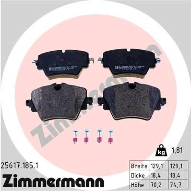 Zimmermann Sport Bremsscheiben + Zimmermann Bremsbeläge