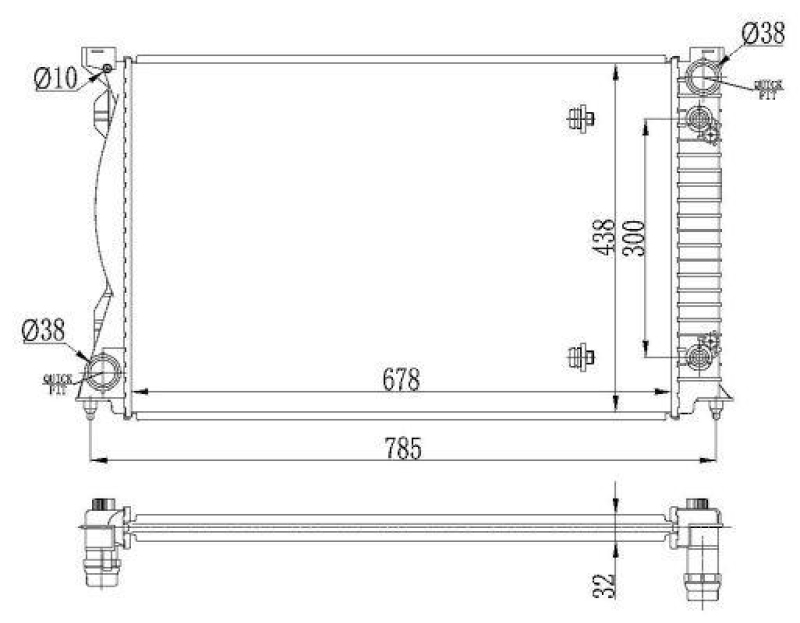 NRF Radiator, engine cooling