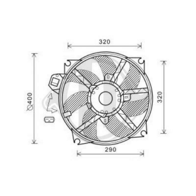 DIEDERICHS Fan, radiator DIEDERICHS Climate