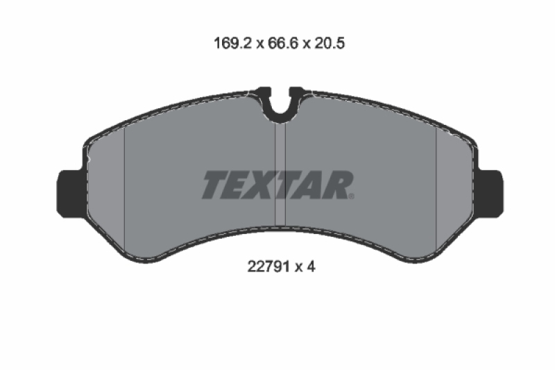 TEXTAR Bremsbelagsatz, Scheibenbremse Q+ 2279101