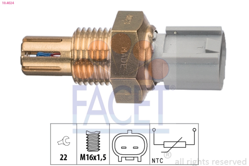 FACET Sensor, Ansauglufttemperatur Made in Italy - OE Equivalent