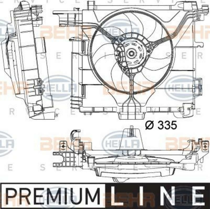 HELLA Lüfter, Motorkühlung BEHR HELLA SERVICE *** PREMIUM LINE ***