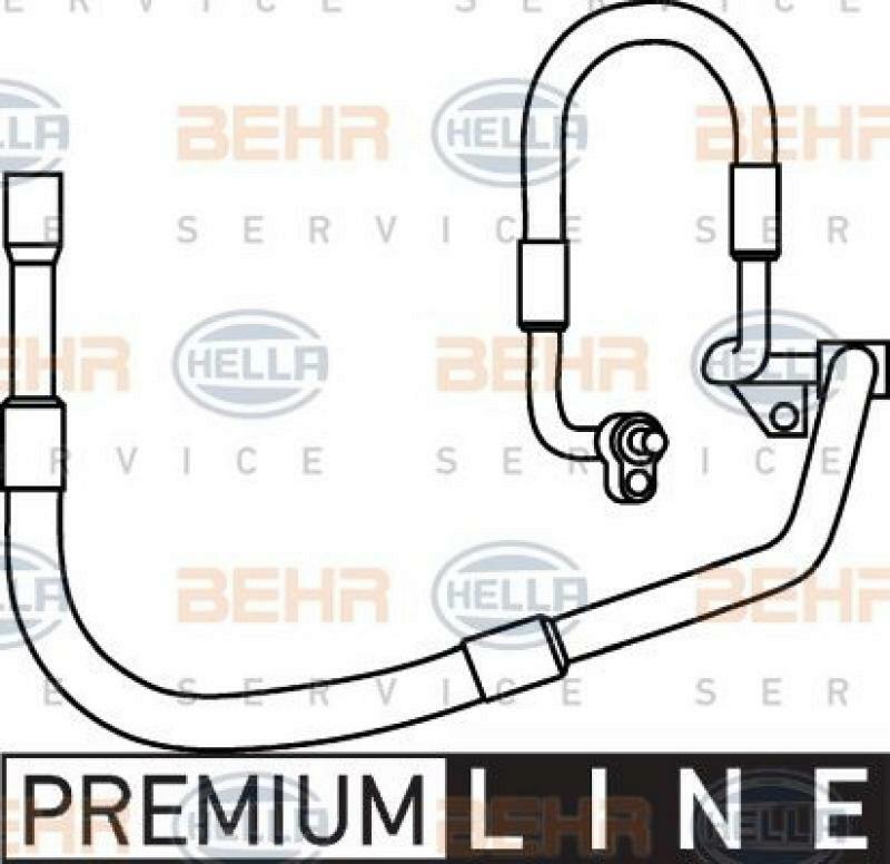 HELLA High-/Low Pressure Line, air conditioning BEHR HELLA SERVICE *** PREMIU...