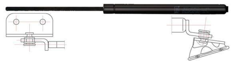 METZGER Gas Spring, boot-/cargo area