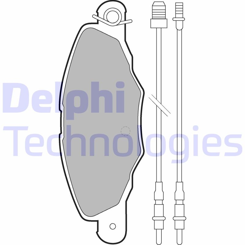 DELPHI Bremsbelagsatz, Scheibenbremse