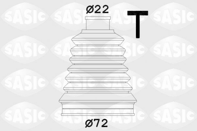 SASIC Faltenbalgsatz, Antriebswelle