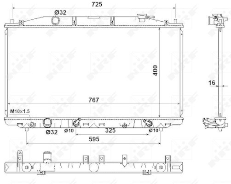 NRF Radiator, engine cooling