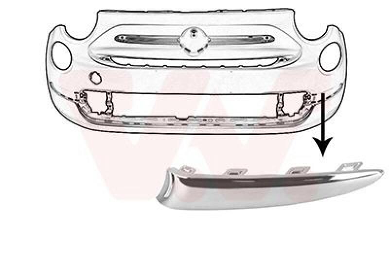 VAN WEZEL Blende, Stoßfänger ** Equipart **