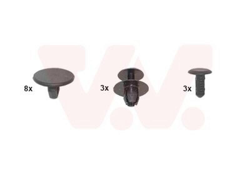 VAN WEZEL Mounting Kit, bonnet