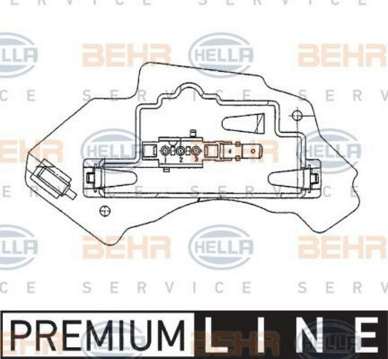 HELLA Regulator, passenger compartment fan BEHR HELLA SERVICE *** PREMIUM LINE ***