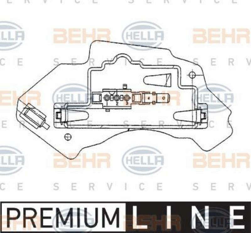 HELLA Regler, Innenraumgebläse BEHR HELLA SERVICE *** PREMIUM LINE ***