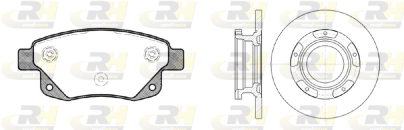 ROADHOUSE Bremsensatz, Scheibenbremse Dual Kit