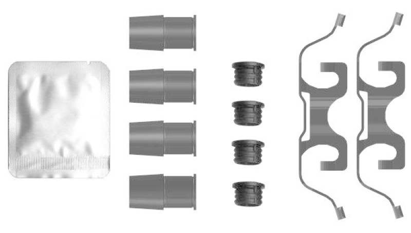 HELLA Zubehörsatz, Bremssattel 8DZ 355 206-421