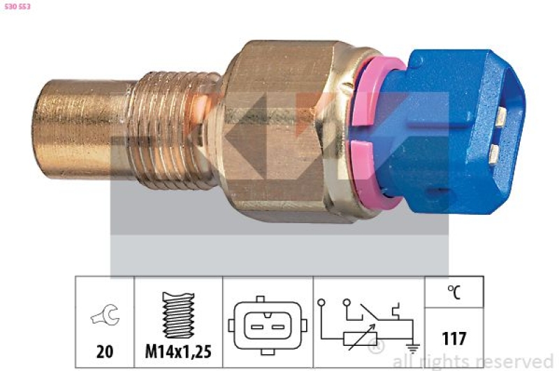 KW Sensor, Kühlmitteltemperatur Made in Italy - OE Equivalent