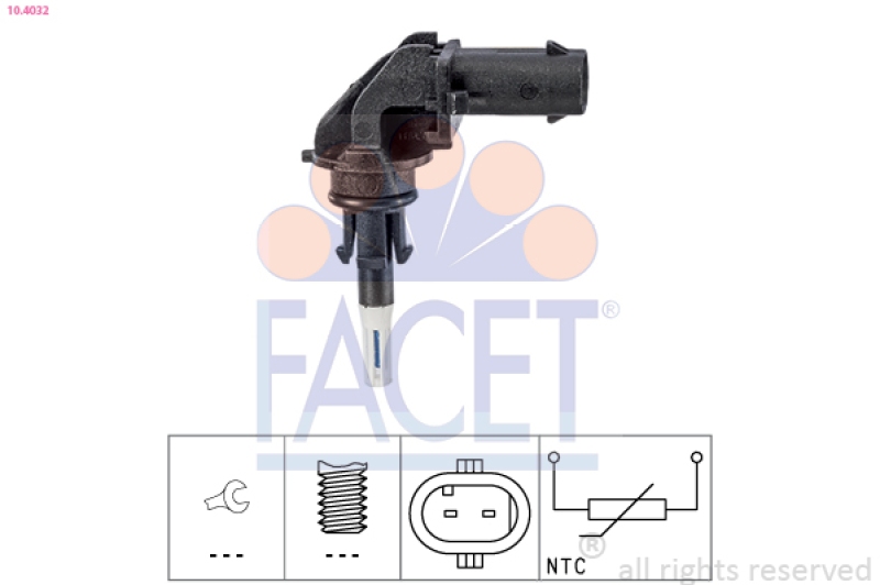 FACET Sensor, Ansauglufttemperatur Made in Italy - OE Equivalent