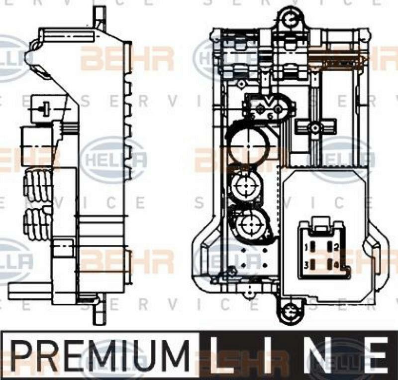 HELLA Regulator, passenger compartment fan BEHR HELLA SERVICE *** PREMIUM LINE ***