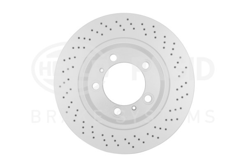 2x HELLA Brake Disc PRO High Carbon