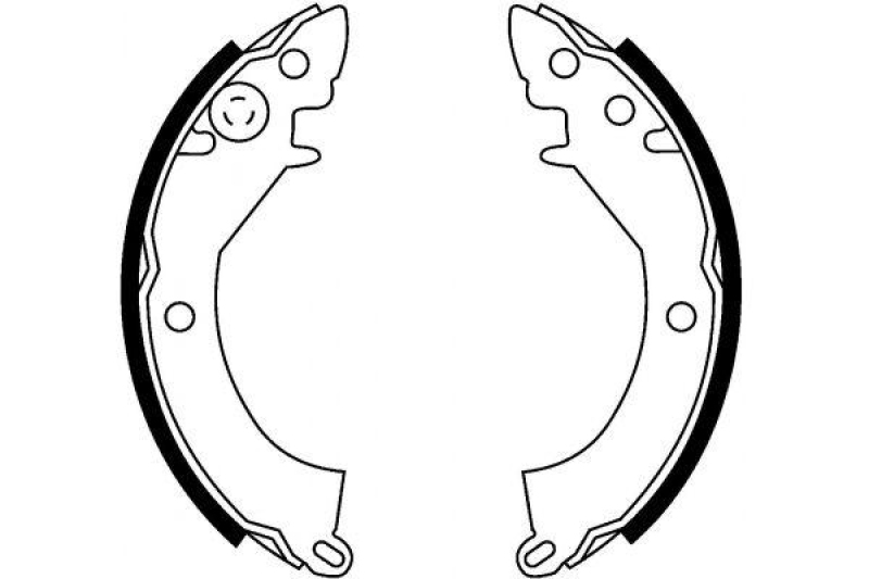 MAPCO Bremsbackensatz 8553