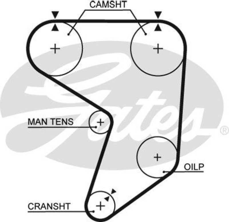 GATES Timing Belt PowerGrip®