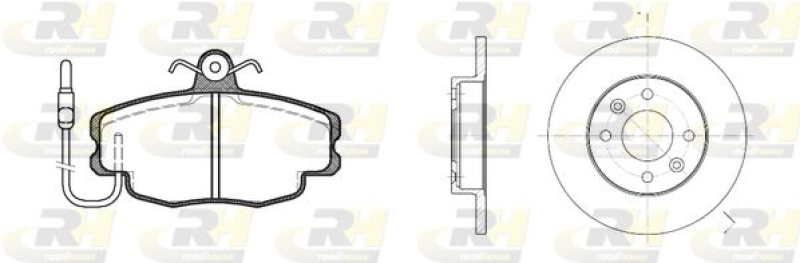 ROADHOUSE Brake Set, disc brake Dual Kit