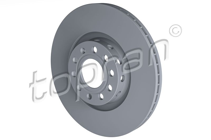 2x TOPRAN Bremsscheibe COATED