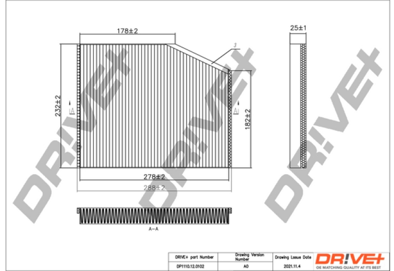 Dr!ve+ Filter, Innenraumluft