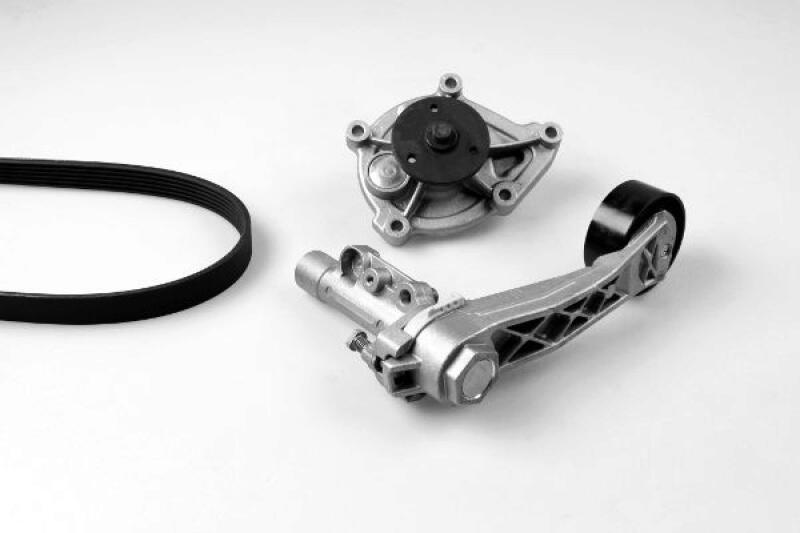 GK Water Pump + V-Ribbed Belt Set