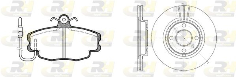 ROADHOUSE Bremsensatz, Scheibenbremse Dual Kit