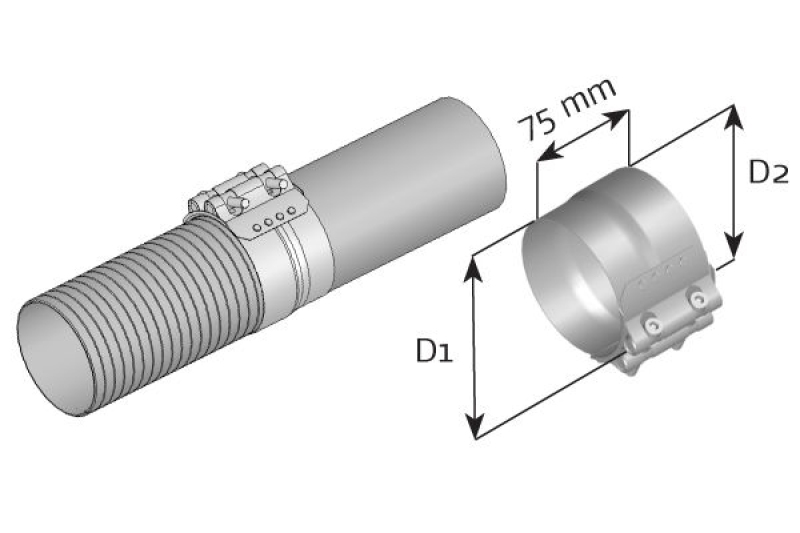 DINEX Clamp, exhaust system