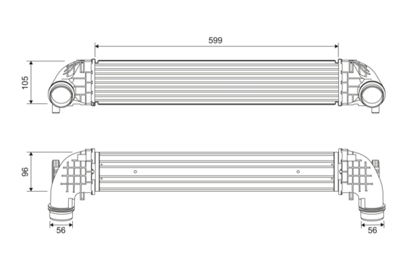 VALEO Ladeluftkühler 818698