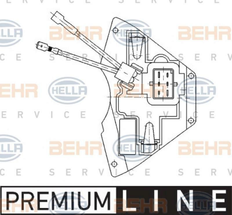 HELLA Regulator, passenger compartment fan BEHR HELLA SERVICE *** PREMIUM LINE ***