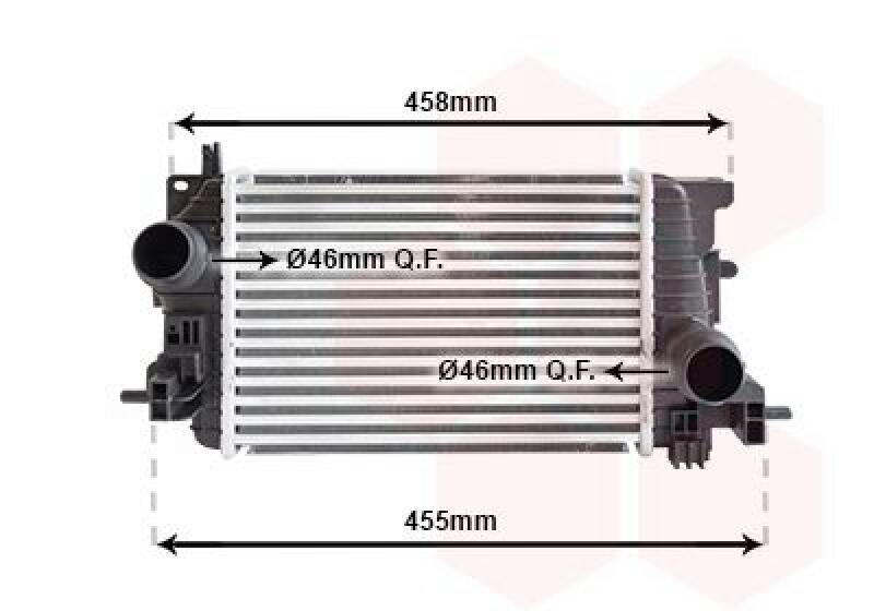 VAN WEZEL Intercooler, charger