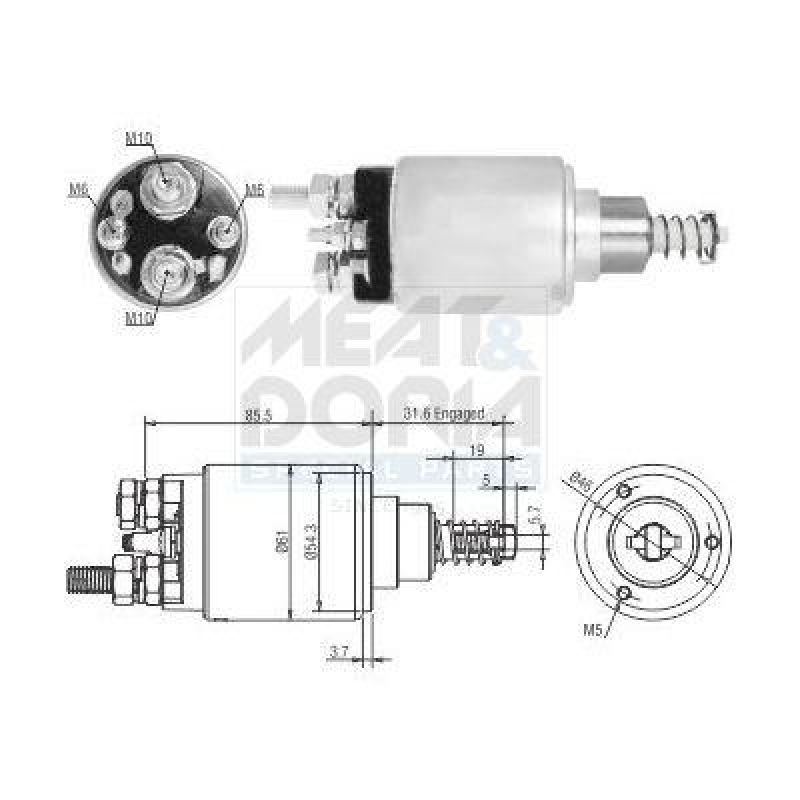 MEAT & DORIA Solenoid Switch, starter