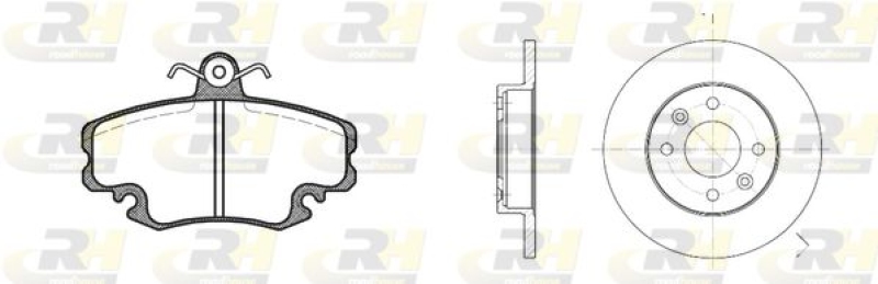 ROADHOUSE Bremsensatz, Scheibenbremse Dual Kit