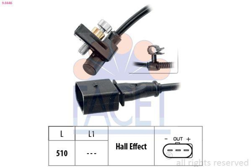 FACET Sensor, crankshaft pulse Made in Italy - OE Equivalent