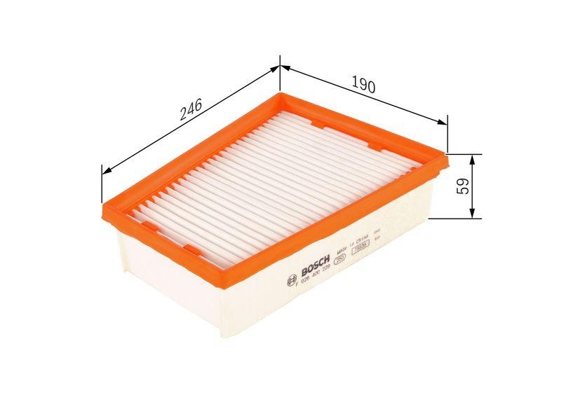BOSCH Luftfilter F 026 400 229