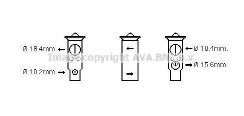 AVA QUALITY COOLING Expansionsventil, Klimaanlage