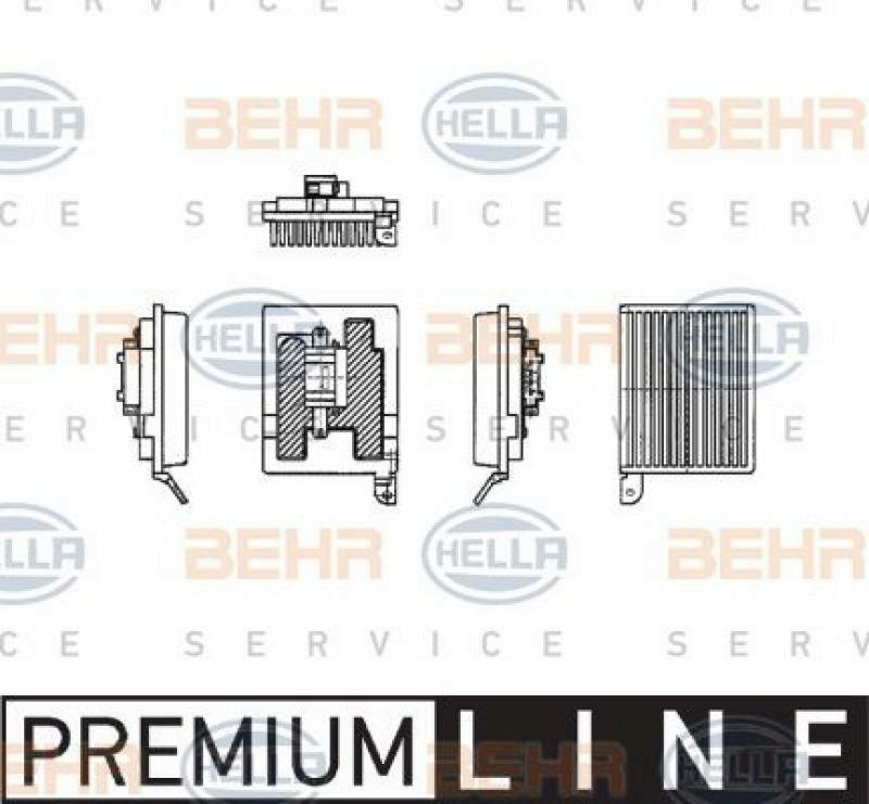 HELLA Regulator, passenger compartment fan BEHR HELLA SERVICE *** PREMIUM LINE ***