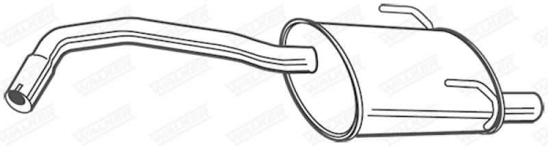 WALKER Endschalld&auml;mpfer 22725