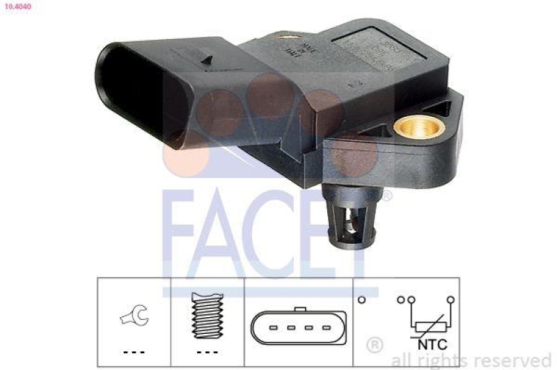 FACET Sensor, intake air temperature Made in Italy - OE Equivalent