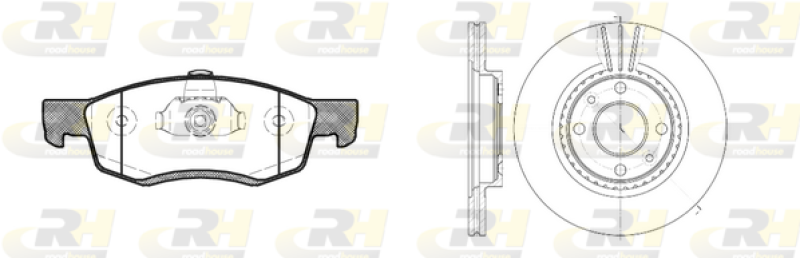 ROADHOUSE Bremsensatz, Scheibenbremse Dual Kit