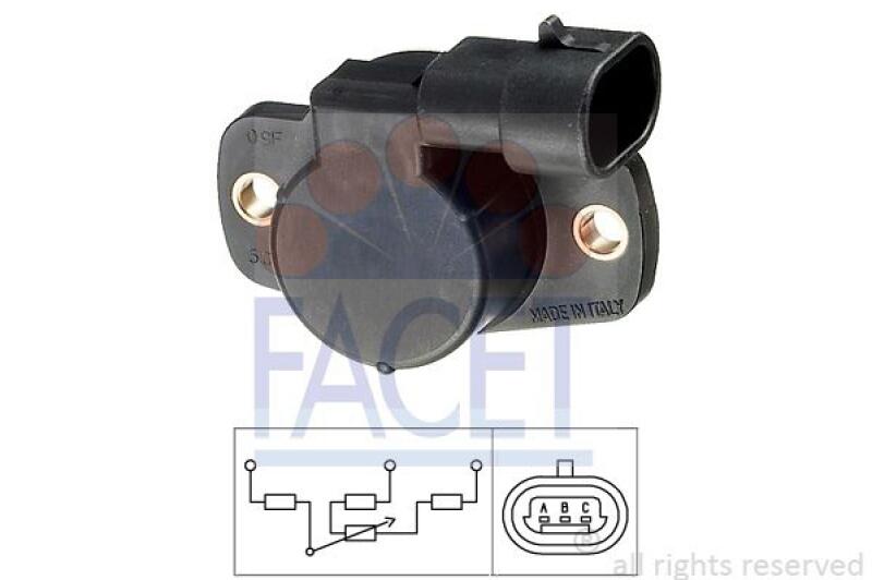 FACET Sensor, throttle position Made in Italy - OE Equivalent