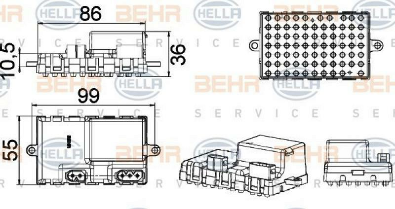 HELLA Regler, Innenraumgebläse BEHR HELLA SERVICE *** PREMIUM LINE ***