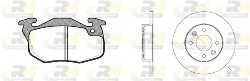 ROADHOUSE Brake Set, disc brake Dual Kit