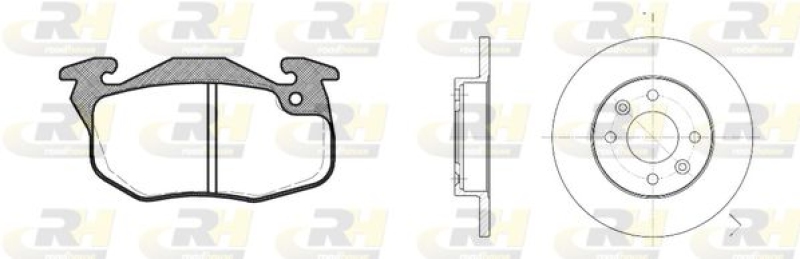 ROADHOUSE Bremsensatz, Scheibenbremse Dual Kit