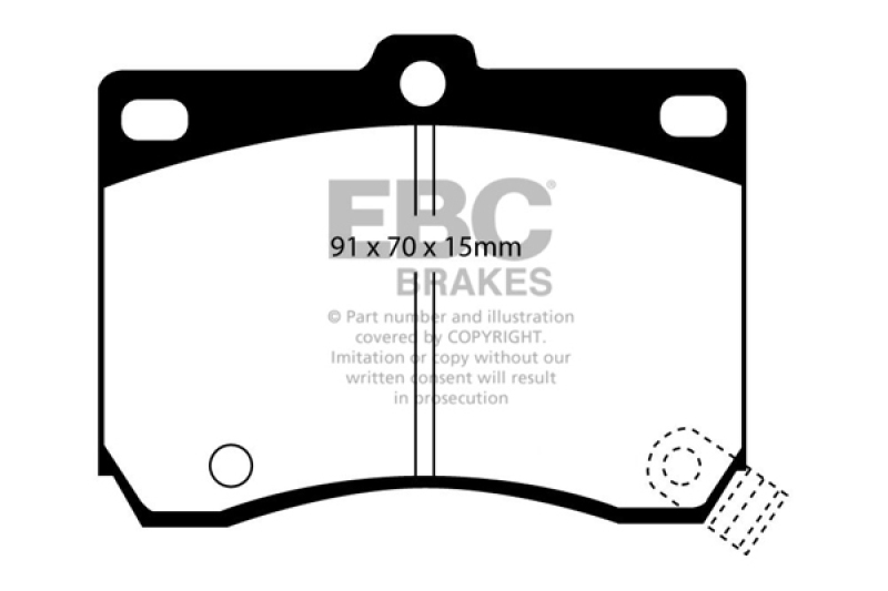 EBC Brakes Bremsbelagsatz, Scheibenbremse