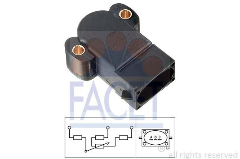 FACET Sensor, Drosselklappenstellung Made in Italy - OE Equivalent