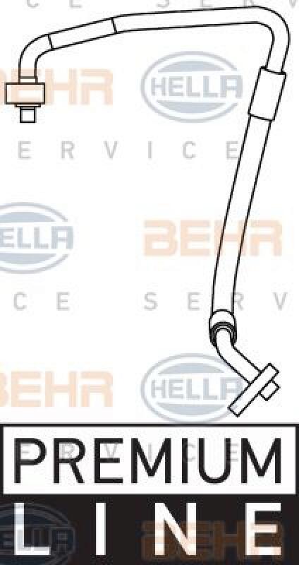 HELLA High Pressure Line, air conditioning BEHR HELLA SERVICE *** PREMIUM LIN...