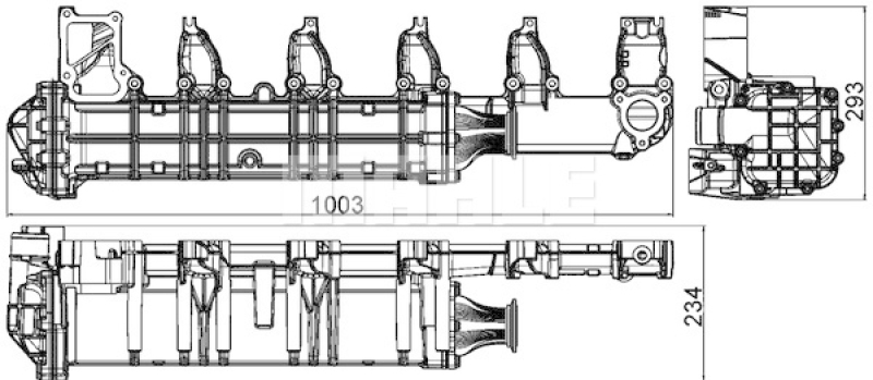 MAHLE Kühler, Abgasrückführung BEHR *** PREMIUM LINE ***